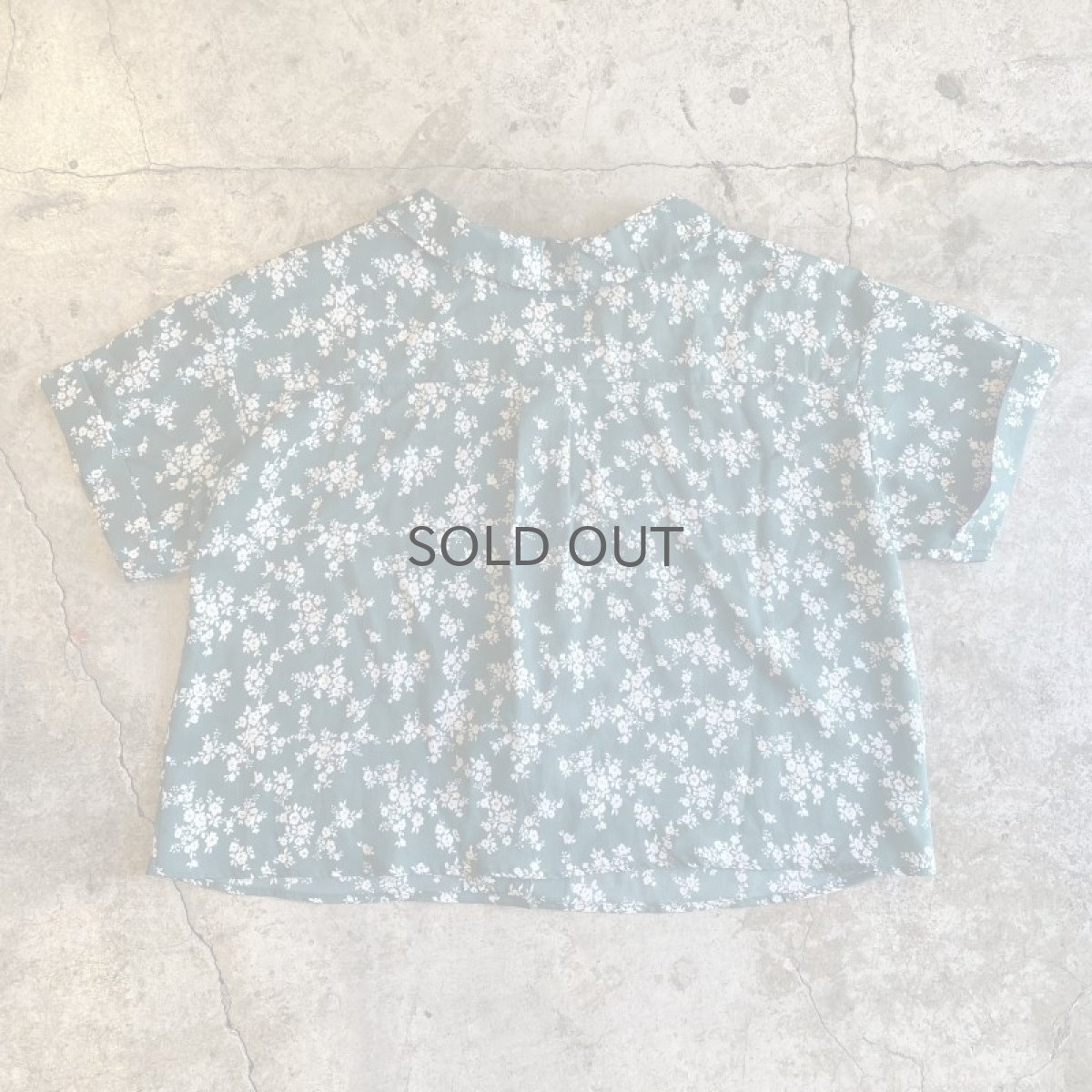 画像2: FLORAL PATTERN OPEN COLLAR S/S SHIRT / Ladies M (2)