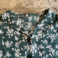 画像9: FLORAL PATTERN OPEN COLLAR S/S SHIRT / Ladies M (9)