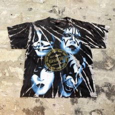 画像1: "KISS" FULL PRINTED PATTERN S/S TEE / Mens L (1)