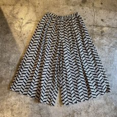 画像1: MONOCHROME ALL OVER PATTERN WIDE PANTS / FREE~W32 (1)