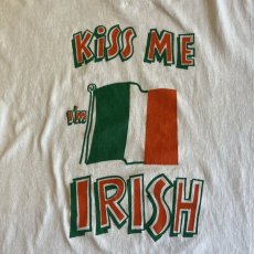 画像10: 90's "KISS ME I'M IRISH" FRONT COLOR PRINTED DESIGN S/S TEE / Ladies L / MADE IN USA (10)
