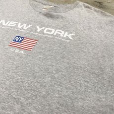 画像4: "NEW YORK" PRINTED CUT OFF N/S TOPS / Mens XL (4)