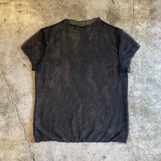 画像1: BLACK COLOR TULLE TOPS / Ladies M　 (1)