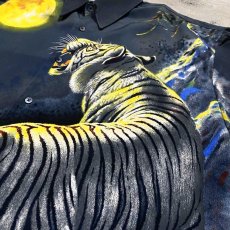 画像4: JAPANESE TIGER PATTERN S/S SHIRT / Mens M(L) (4)