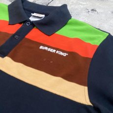 画像4: "BURGER KING" SWITCHED COLOR S/S POLO SHIRT / Mens L (4)