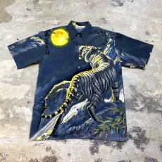 画像1: JAPANESE TIGER PATTERN S/S SHIRT / Mens M(L) (1)