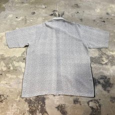 画像2: ART PANEL PATTERN SHEER S/S SHIRT / Mens L (2)