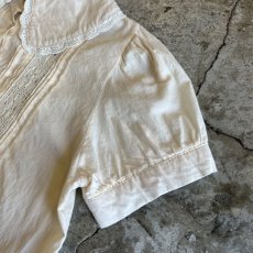 画像7: PALE TONE FRONT DESIGN LACE S/S BLOUSE / Ladies M  (7)