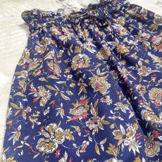 画像3: BOTANICAL PATTERN WIDE SILHOUETTE PANTS / ~W36 (3)