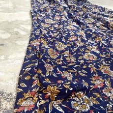 画像7: BOTANICAL PATTERN WIDE SILHOUETTE PANTS / ~W36 (7)