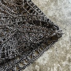 画像5: MONOCHROME PAISLEY PATTERN CROCHET DESIGN VEST / Ladies M (5)