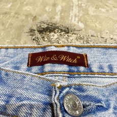 画像10: 【Wiz&Witch】SIDE TIE LINE DENIM PANTS / W31 (10)