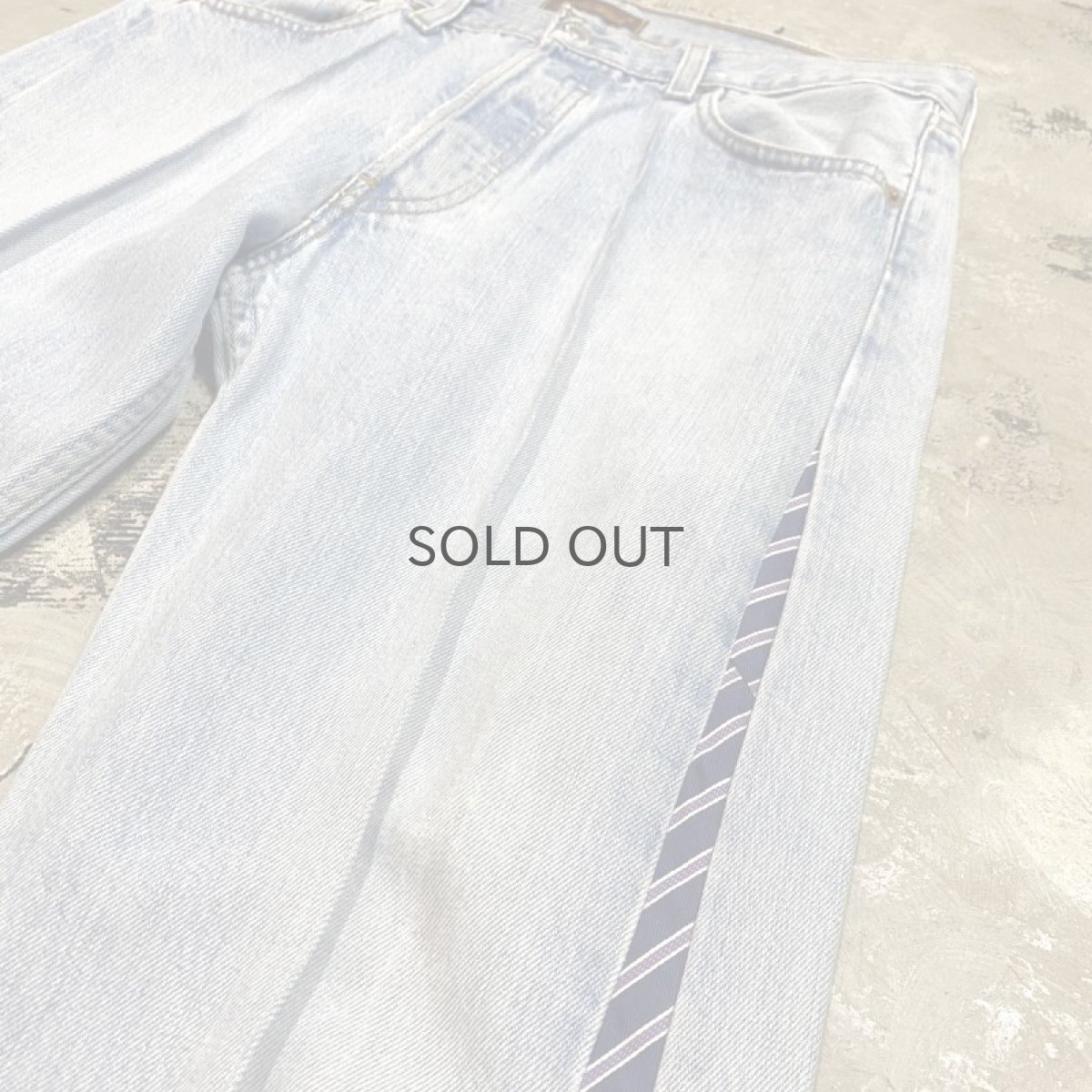 画像4: 【Wiz&Witch】SIDE TIE LINE DENIM PANTS / W31 (4)