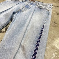 画像4: 【Wiz&Witch】SIDE TIE LINE DENIM PANTS / W31 (4)