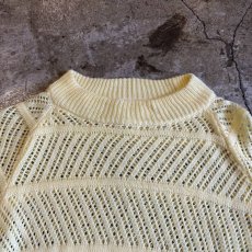 画像8: 【JILL STUART】PALE TONE CROCHET LONG SLEEVE DESIGN KNIT SWEATER / Ladies FR(M) (8)