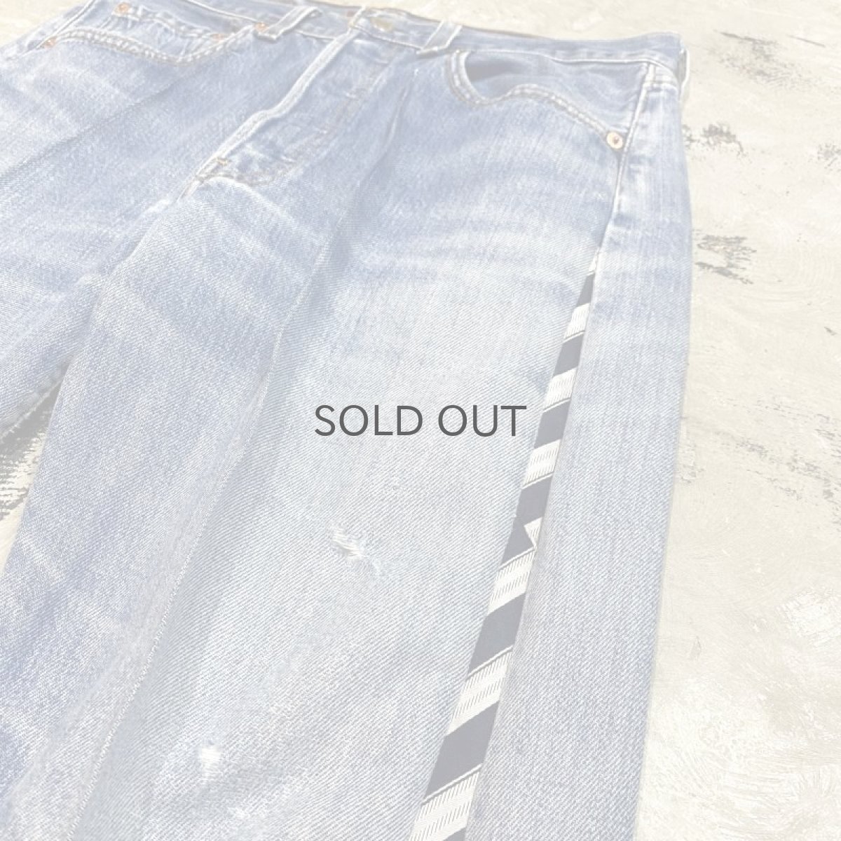 画像4: 【Wiz&Witch】SIDE TIE LINE DENIM PANTS / W30 (4)