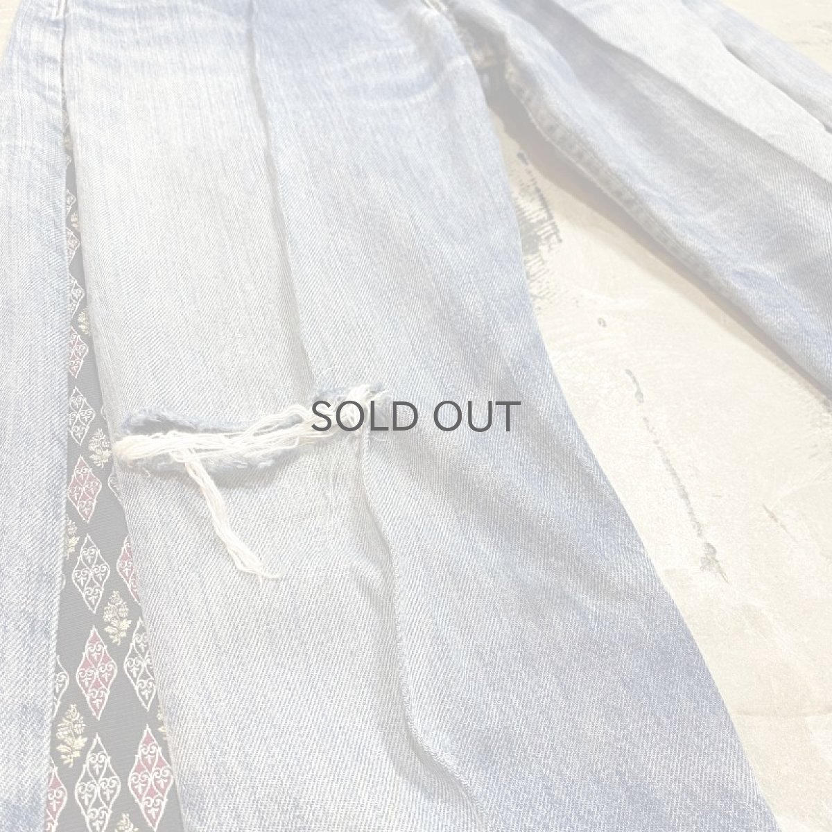 画像5: 【Wiz&Witch】SIDE TIE LINE DENIM PANTS / W30 (5)