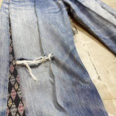 画像5: 【Wiz&Witch】SIDE TIE LINE DENIM PANTS / W30 (5)