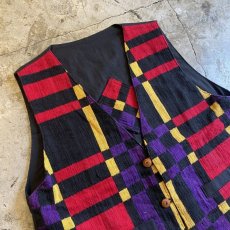 画像5: REVERSIBLE DESIGN NATIVE VEST / Ladies M (5)