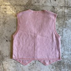 画像2: CROCHET COLOR KNIT VEST / Ladies M (2)