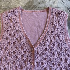 画像5: CROCHET COLOR KNIT VEST / Ladies M (5)