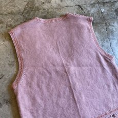 画像7: CROCHET COLOR KNIT VEST / Ladies M (7)