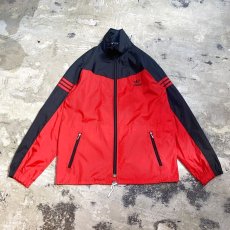 画像1: OLD【adidas】THREE STRIPES BICOLOR HI NECK JACKET / Mens M~L (1)