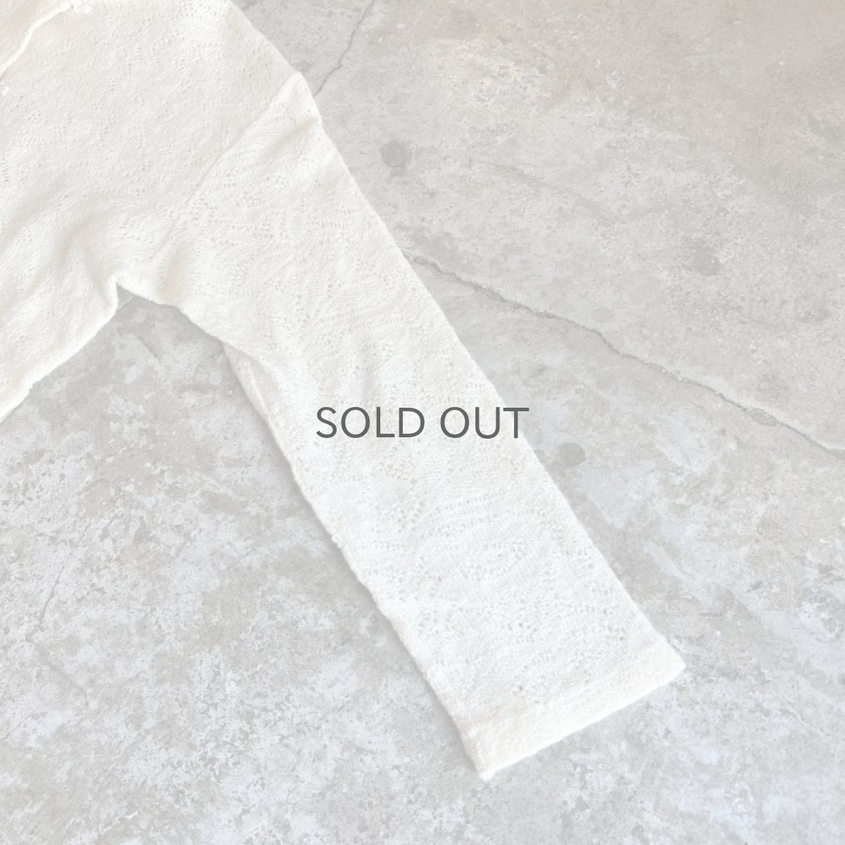 画像7: IVORY COLOR FLORAL PATTERN CHINA DESIGN KNIT CARDIGAN / Ladies M (7)