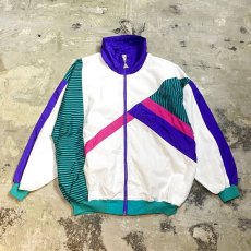 画像1: 90's SWITCHED HI-NECK ZIP UP JACKET / Mens L (1)