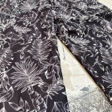 画像5: BOTANICAL PATTERN WIDE SILHOUETTE PANTS / ~W37 (5)