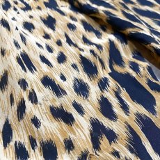 画像10: LEOPARD PATTERN OPEN COLLAR SILK L/S SHIRT / Mens L (10)