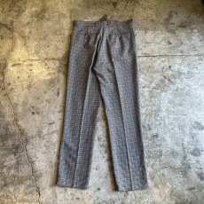 画像2: GLEN CHECK PATTERN STRAIGHT PANTS / W30 (2)