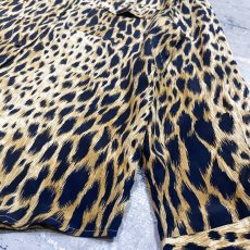 画像6: LEOPARD PATTERN OPEN COLLAR SILK L/S SHIRT / Mens L (6)