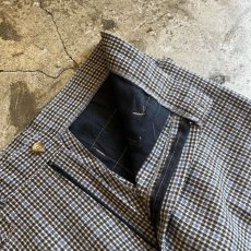 画像8: GLEN CHECK PATTERN STRAIGHT PANTS / W30 (8)