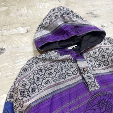 画像3: HAND MADE VARIOUS PATTERN NATIVE ANORAK PARKA / Mens L (3)