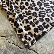 画像3: ALL OVER LEOPARD PATTERN STAND COLLAR OVER L/S SHIRT / Ladies XL (3)