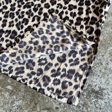 画像5: ALL OVER LEOPARD PATTERN STAND COLLAR OVER L/S SHIRT / Ladies XL (5)