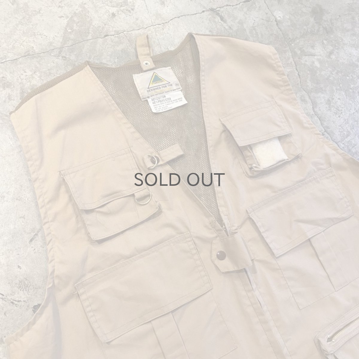 画像3: BACK MESH DESIGN ZIP UP FISHING VEST / Ladies XL(L) (3)