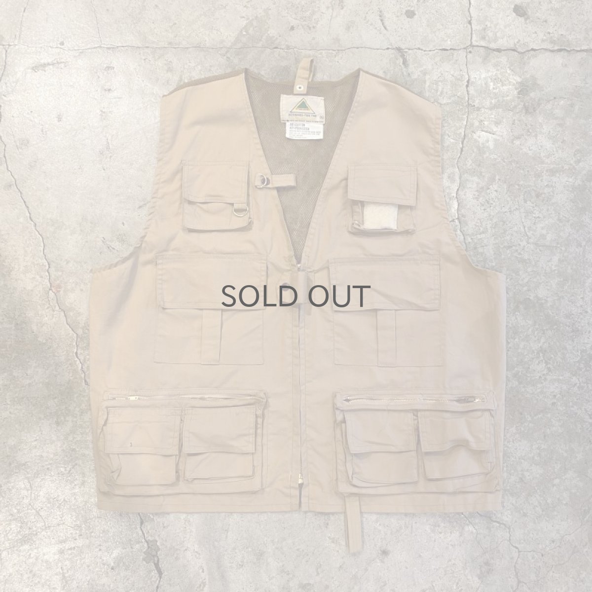 画像1: BACK MESH DESIGN ZIP UP FISHING VEST / Ladies XL(L) (1)