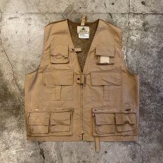 画像1: BACK MESH DESIGN ZIP UP FISHING VEST / Ladies XL(L) (1)