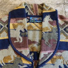 画像6: HORSE NATIVE PATTERN GOBELIN VEST / Ladies M (6)