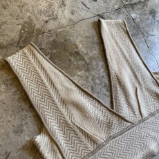画像3: HERRINGBONE PATTERN DESIGN KNIT BUSTIER / Ladies M  (3)