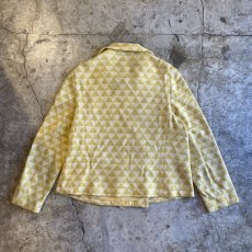 画像2: OLD SCALE PATTERN WOOL DOUBLE JACKET / Ladies M (2)