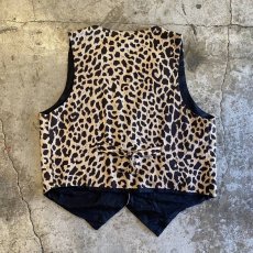 画像2: LEOPARD PATTERN DESIGN COTTON VEST / Ladies M (2)