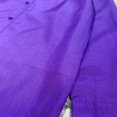 画像6: SWITCHED PURPLE COLOR BAND COLLAR L/S SHIRT / Mens L (6)