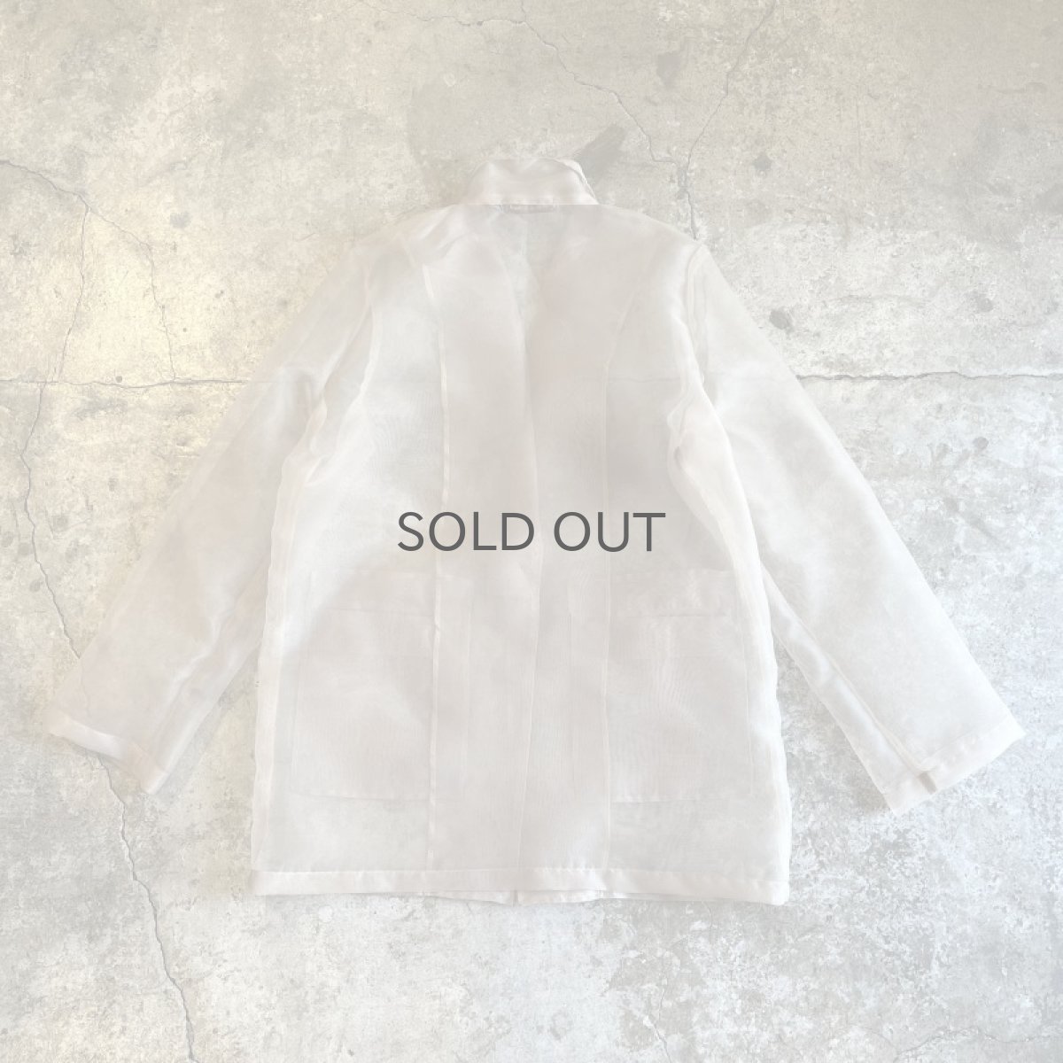 画像2: 【Wiz&Witch】SHEER TAYLOR JACKET / FREE / BEIGE (2)