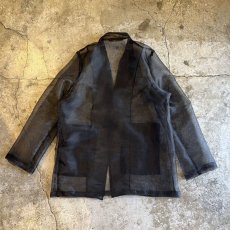 画像2: 【Wiz&Witch】SHEER TAYLOR JACKET / FREE / BLACK (2)