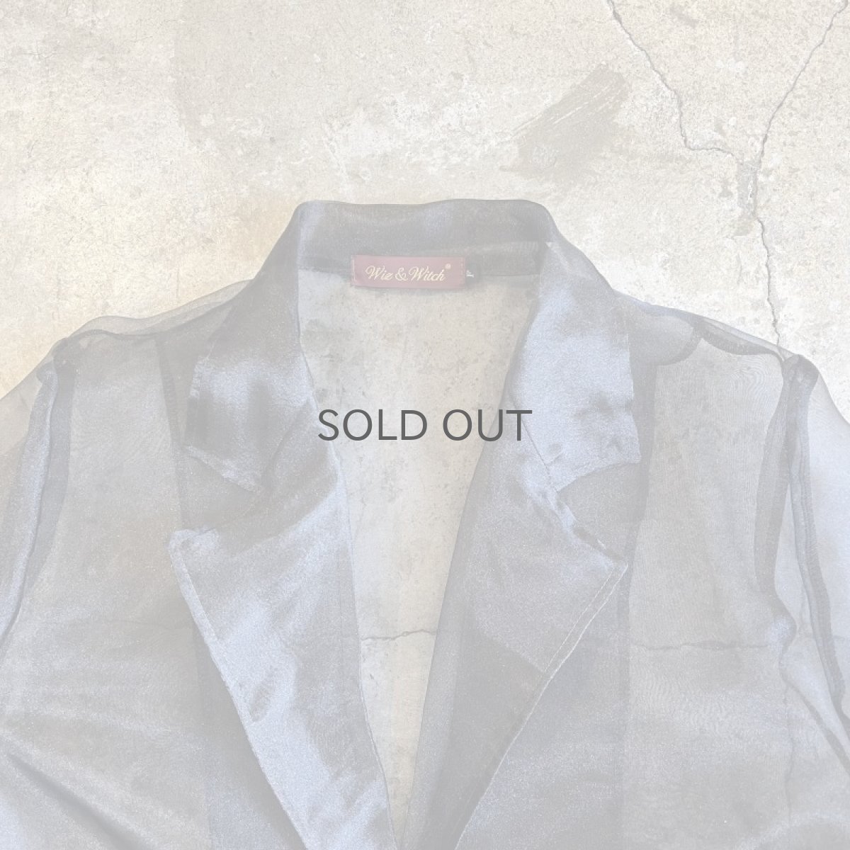 画像8: 【Wiz&Witch】SHEER TAYLOR JACKET / FREE / BLACK (8)