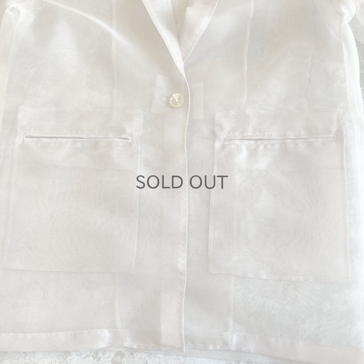 画像5: 【Wiz&Witch】SHEER TAYLOR JACKET / FREE / BEIGE (5)