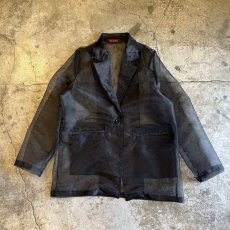 画像1: 【Wiz&Witch】SHEER TAYLOR JACKET / FREE / BLACK (1)